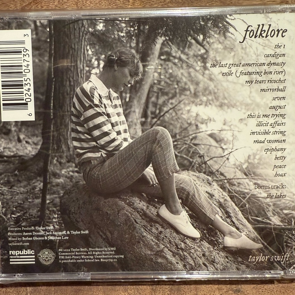 Taylor Swift *Rare* Folklore Target Exclusive Misprint CD